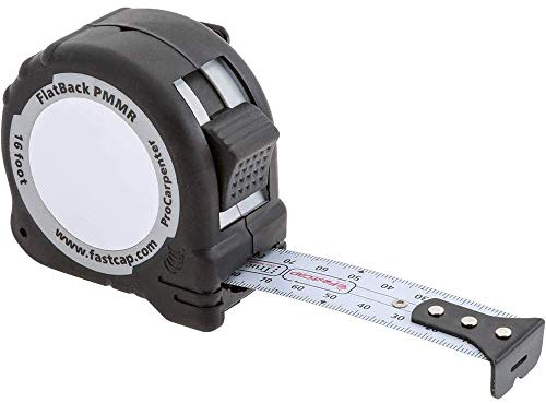 FastCap ProCarpenter Metric/Metric Reverse Flatback Measuring Tape - Ideal for Professionals and Home Improvement - with Lever Action Belt Clip and Dual Locking System - 16 Foot - 99944I