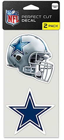 WinCraft NFL Dallas Cowboys Perfect Cut Aufkleber (2 Stück), 10,2 x 10,2 cm