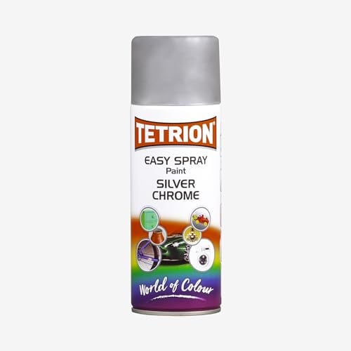 Tetrion Silver Chrome Easy Spray Paint 400ml