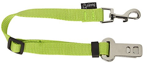 Bunty Dog/Cat Car Seat Belt Lead Restraint Harness Attachment Clip Adjustable Safety Travel Seatbelt for Car Van Pets, 30cm to 60cm Adjustable Length - Green