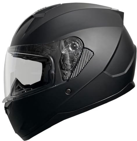 RALLOX Helmets Integralhelm 051-1 schwarz/matt Rallox Motorrad Roller Sturz Helm (XS, S, M, L, XL) Größe S