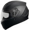 RALLOX Helmets Integralhelm 051-1 schwarz/matt Rallox Motorrad Roller Sturz Helm (XS, S, M, L, XL) Größe S