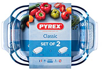 Pyrex 4937620 Fuentes para Horno, 2.9 l, Transparente