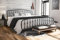 Novogratz Bushwick Metallbett Graublau Super King Size