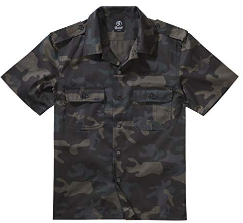 Brandit US Shirt Short Sleeve, color: darkcamo, size: XXL