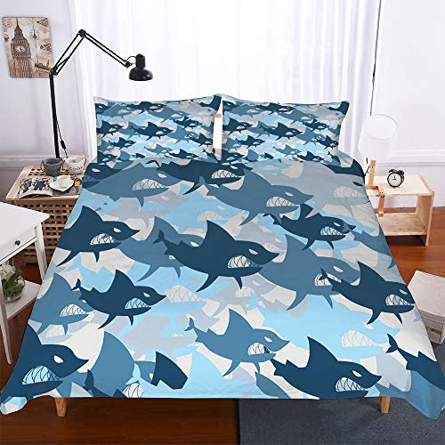Odot 3D Bettwäsche-Set, Bettwäsche Set 100% Mikrofaser mit Reißverschluss Sparset Bettbezug mit Reißverschluss und Kopfkissenbezüge (2pcs-135x200cm,Heftig)