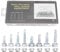 Set di assortimento di Viti autofilettanti 200 Pezzi, Kit di assortimento di Viti autoperforanti in Ferro zincato con Custodia