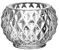 LEONARDO HOME 018643 Tischlicht Poesia 5,4 cm, Glas, klar, 5 cm