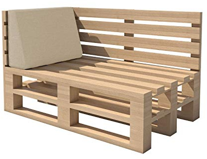 chilly pilley Palettenkissen Gartenkissen Palettenauflage Palettenpolster Indoor Outdoor Waschbar Abnehmbar Sitzkissen Rückenkissen (Seitenkissen 60x40x10/20, Creme)