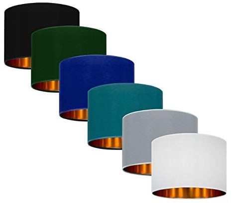 Home Deco Deckenlampe Grün Lampe Leuchte aus Velours Vintage Modern E27 Designerlauchte 3-flammig N230-P3
