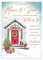 Piccadilly Greetings Traditionelle Weihnachtskarte für Mama und Papa aus beiden USA, 25,4 x 17,8 cm