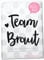 Bügelbild Team Braut JGA 18 cm FLEXFOLIE Aufbügler Applikationen Bügelsticker für Stoffe Textilien zum Aufbügeln, Farbe:schwarz