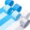 PartyWoo Krepppapier 6 Rollen 150 m, Kreppband Satz von Weiß, Hellblau, Royalblau und Silber, Creppapier, Krepp Papier für Partydeko, Geburtstagsdeko, Hochzeitsdekorationen (4,5 cm x 25 m/Rolle)