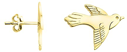 SOFIA MILANI - Damen Ohrringe 925 Silber - vergoldet/golden - Vogel Ohrstecker - E1258