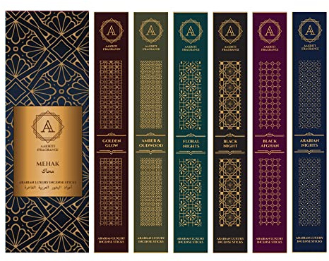 AAKRITI Räucherstäbchen, natürlich, luxuriös, 6 Stück (arabisch)…