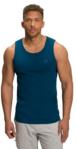 JP 1880 Herren große Größen Übergrößen Menswear L-8XL Tank Top, Basic, ärmellos blaugrün 5XL 705145768-5XL