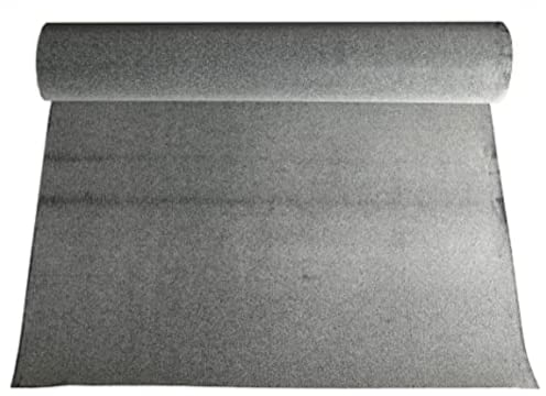 DSTOCK60 - Rollo de 10 metros de subcapa betún negro arenado para solado – Ancho 1 m – Grosor 1 mm – Cubre 10 m² - Corte por metro - Impermeabilización techo, nicho, cabaña….