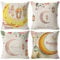KOIROI 4 Stück Ramadan Dekokissenbezüge, Ramadan Wurfkissenbezüge Set, Stern Mond Kissenbezüge Kissenbezug für Eid Mubarak Dekoratio, Couch Sofa Schlafzimmer Wohnzimmer Auto(45 x 45 cm)