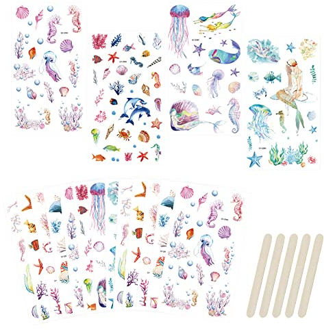WANDIC 16 Bogen Rub on Transfer Stickers, Schwarz Weiß Aufkleber Wand mit Vintage Muster, Wasserdicht, Handarbeiten, Möbel, DIY Kunsthandwerk, Dekorieren für Fotoalbum und Scrapbook, 9.8 * 17cm