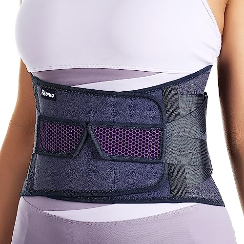 Fitomo Fascia Lombare Supporto Schiena per Donne, Busto Ortopedico Lombare per il dolore da Sciatica, Ernia del disco, Stenosi spinale, Fascia Elastica Lombare Regolabile