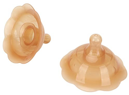 2 Stück Brusthütchen Zum Stillen, Doppelter Saugnapf-Silikon-Nippelschutz Zum Stillen von Neugeborenen, für Latch-Schwierigkeiten oder Flache oder Umgekehrte Brustwarzen