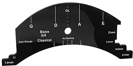 TUOREN 3/4 Größe Kontrabass Brücke Griffbrett Vorlage Reparatur Referenz Werkzeug Aufrechte Bass Making Tools