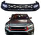Kühlergrille Front Bumper Grille für Toyota Hilux Revo 2015 2016 2017 2018 2019 2020 Car,Black with LED
