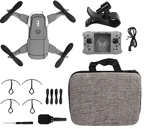 Drone Quadricottero Pieghevole, Quadricottero KY905 FPV RC con Videocamera HD 1080P 4K, Tempo di Volo di 12 Minuti, Volo Stazionario Intelligente Ed Evitamento degli Ostacoli,