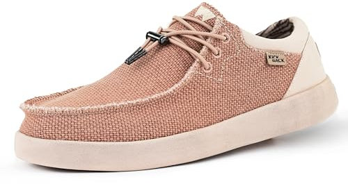 Kickback Haven Shoes - Mocasines - Color Rust - Ligeros Zapatos Casual con Cordones para Hombre - Comodidad para Todo el día - Zapatillas Slip on Hombre - Talla EU43