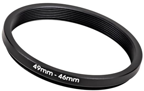 MPIXO 49mm-46mm Step-Down Ring Filter Adapter for 46mm UV, ND, CPL Filters