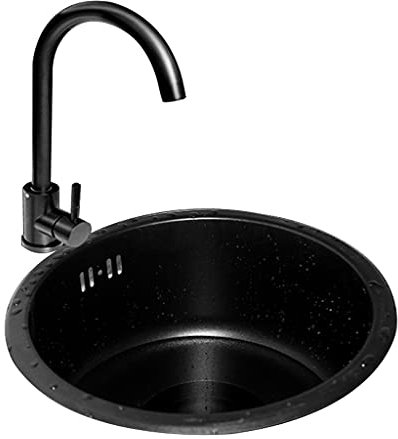 Fregadero Cocina Fregadero Fregadero De Acero Inoxidable Nano Bar Mostrador Redondo Pequeño Fregadero Individual Balcón Cocina Mini Fregadero Fregadero