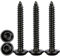 SSyang Vis Autoforeuse M5x30, 50 Pièces en Acier au Manganèse pour Métaux et Bois, Tête Ronde Torx Noir