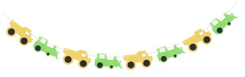 NAMOARLY Party-banner Aus Vliesstoff Lkw-fahrzeug-wimpelkette Zur Geburtstagsdekoration -banner-dekoration und Wiederverwendbar Einzigartige Designs für Kinderzimmer