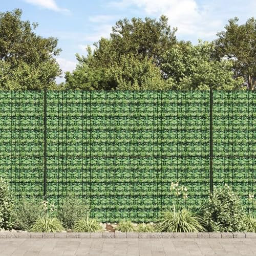ShGaxin Panneau de clôture pour jardin, barrière de jardin, panneau extérieur en PVC vert, 70 x 0,19 m