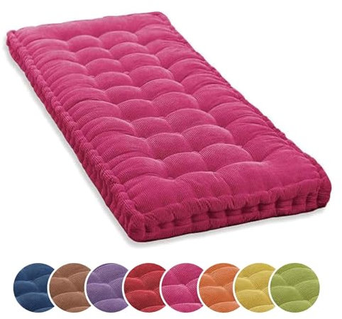 Outdoor Bankkissen 40 X 40cm, Schaukelkissen Terrassenmöbelkissen 3 Sitzer für Garten Terrassenmöbel Liegebank (Color : Pink, Size : 45 * 45cm)
