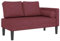 vidaXL Chaiselongue, Indoor Lounge Sofa mit Kissen, Gepolsterte Recamiere für Wohnzimmer Schlafzimmer Büro, Relaxliege Couch, Weinrot Stoff