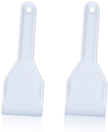 JEYORZY 2 pcs Pala de plástico para Hielo, Raspadores de Hielo para Congelador, Pala para Quitar Hielo, rasca y descongela fácilmente, Adecuada para neveras y congeladores, para Uso en Cocina casera