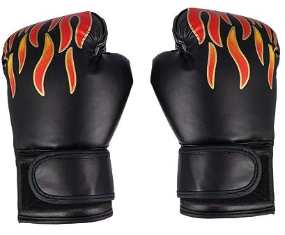 KITANDOVE Taekwondo-Handschuhe Boxhandschuhe Flammenmuster Set Schlaghandschuhe Zufällige Auswahl