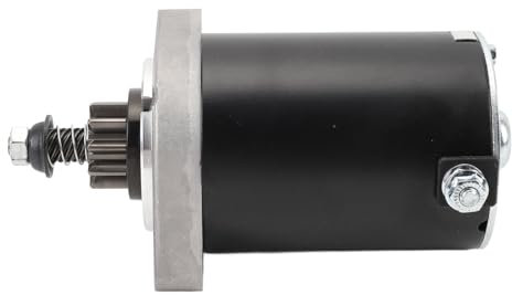 Dioche Démarreur électrique, Démarreur 10 Dents en Alliage Métallique, Excellente Performance, Moteur de Tondeuse à Gazon électrique pour Tracteur LTX1046 LTX1050