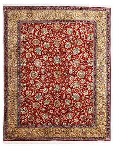 Nain Trading Kaschmir Reine Seide 244x308 Handgeknüpft Orientteppich Teppich Seide Indien