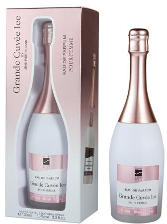 Jean-Pierre Sand - Grand Cuvée Ice - Eau de Parfum, 100ml - Parfum für Frauen im Sammlerflakon, ideal als Geschenk - Damenparfum im Champagner-Flakon (Grand Cuvée Ice)