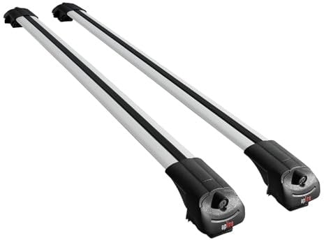 MDAK Kompatibel mit Mitsubishi L200 V 2015-2023 ACE-1 Relingträger Dachträger Auto Gepäckträger Grau Aluminium 2 Stangen