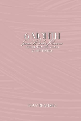 6 Month Social Media Planner: For Beauty Creators & Influencers | Nude Gloss