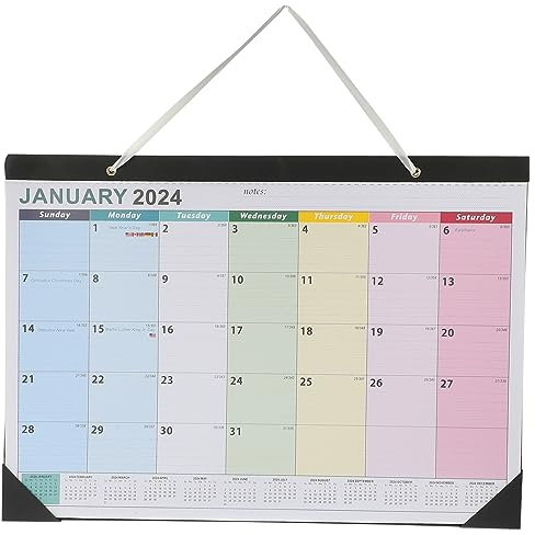 Lurrose Wandkalender 2024 Whiteboard-kalender, Trocken Abwischbar Feiertagskalender Zum Aufhängen Punktkalender Monat Planungskalender 2024 Kleiner Wandkalender Kalender Für Papier