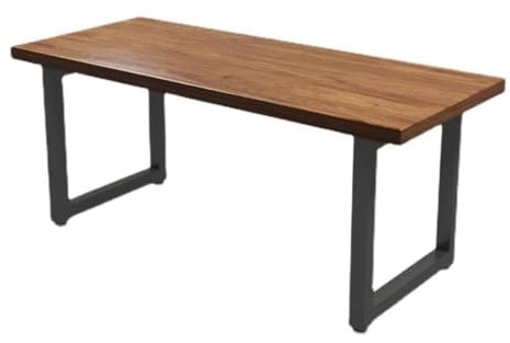 Schreibtisch aus Holz,einfacher moderner Bürotisch, Konferenztisch, Schreibtischdicke 5 cm, (140 x 70 x 75 cm)