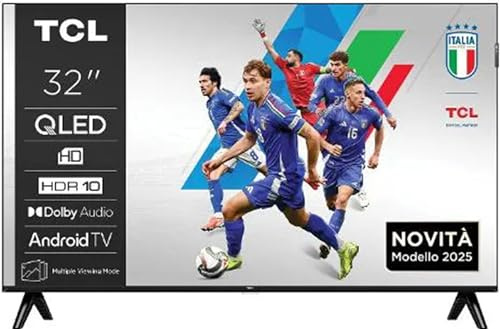 32S49K - TV 32 Pollici, Smart TV, HD Ready, QLED, DVB-T2, Wi-Fi, Classe energetica F