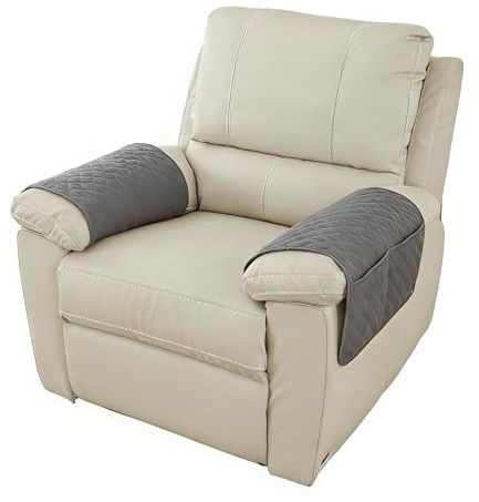 SJDOFU Armrest Cover, 2PCS Armchair Slipcover Nonslip Quilted | Anti-Slip Recliner Chair Cover Abrasion Furniture Protector for Sofa Couch Armchair