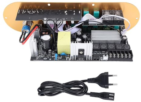 SEAFRONT Scheda Amplificatore di Potenza Audio D900 Amplificatore di Potenza HiFi Bluetooth 5.0 a 2.1 Canali con Ingresso AUX Remoto 50 W + 50 W + 100 W (Spina europea)
