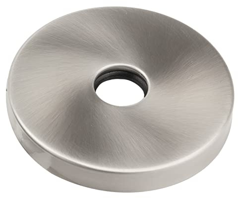 CHICIRIS Großer Edelstahl-Duscharm-Flansch, Moderne Abdeckplatte für Badezimmer-Dusche, 304 Edelstahl, G1/2-Zoll-Rohrersatz, Zuhause (Gebürstet)