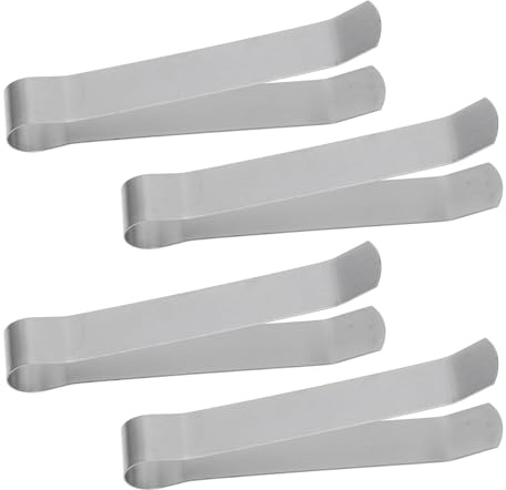 CIMAXIC 4 Stück Kerzenlöscher Edelstahl Dochtklemme Metallclip Sicheres Löschen Kompaktes Kerzenzubehör Für Haushalt Küche